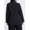 image:imageELOQUII Womens Plus Size The 365 Semi Stretch Two Button BlazerBlack