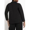 image:imageELOQUII Womens Plus Size The Ultimate Stretch Long One Button BlazerTotally Black