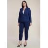image:imageELOQUII Womens Plus Size The Ultimate Stretch OneButton BlazerMaritime Blue