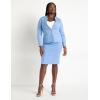 image:imageELOQUII Womens Plus Size The Ultimate Stretch OneButton BlazerMaritime Blue