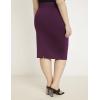 image:imageELOQUII Womens Plus Size Neoprene Pencil SkirtNavy