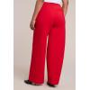image:imageELOQUII Womens Plus Size The Ultimate Stretch Wide Leg Work PantBarbados Cherry