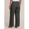 image:imageELOQUII Womens Plus Size Twill Straight Leg PantBurnt Olive
