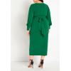 image:imageELOQUII Womens Plus Size Cross Front Midi DressBoysenberry