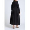 image:imageELOQUII Womens Plus Size Eupalette Dress with PleatsBlack Onyx