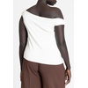 image:imageELOQUII Womens Plus Size Asym Twist Sleeve TopTofu