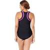 image:imageSwimsuits For All Chlorine Resistant High Neck Racerback Tankini SetFirework  Black