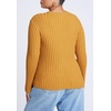 image:imageELOQUII Womens Plus Size Bust Stitch SweaterOchre