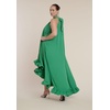 image:imageELOQUII Womens Plus Size High Low Dramatic Ruffle Detail DressMint Green