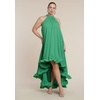 image:imageELOQUII Womens Plus Size High Low Dramatic Ruffle Detail DressMint Green