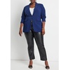image:imageWomens Plus Size The 365 Semi Stretch Two Button BlazerOcean Cavern