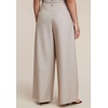 image:imageELOQUII WideLeg Pleated Trouser with Long BeltNeutral