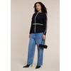 image:imageELOQUII Contrast Line Detail Turtleneck SweaterBlack Onyx