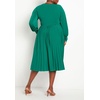image:imageELOQUII Knot Front Pleated Skirt DressBlack