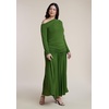 image:imageELOQUII Long Sleeve Drop Waist Maxi DressCactus
