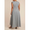 image:imageELOQUII Notch Seam Detail Ponte DressGrey