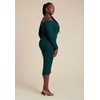 image:imageELOQUII Off Shoulder Textured DressEmerald Green