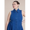 image:imageELOQUII Sleeveless Denim Button Detail DressMedium Wash