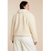 image:imageELOQUII Teddy Fur Coat With BucklesCream