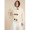 image:imageELOQUII Teddy Fur Coat With BucklesCream