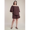image:imageELOQUII Off The Shoulder Sleeve TopHot Fudge