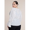 image:imageELOQUII Printed Sleeve TopCream and Black Dot