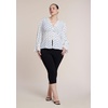 image:imageELOQUII Printed Sleeve TopCream and Black Dot
