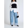 image:imageELOQUII Sweater Tube Twofer TopBlack and White