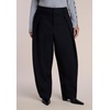 image:imageELOQUII PleatDetail Tailored Barrel PantBlack Onyx