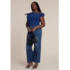 image:imageELOQUII Belted Straight Leg JeanDark Wash