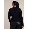 image:imageELOQUII Draped Neck Knit TopBlack Onyx