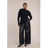 image:imageELOQUII Draped Neck Knit TopBlack Onyx