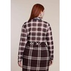 image:imageELOQUII Mesh Turtleneck TopChocolate Plaid