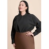 image:imageELOQUII Neck Pleat BlouseBlack Onyx