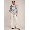 image:imageELOQUII Off The Shoulder Satin TopZebra Ink