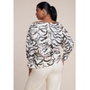image:imageELOQUII Off The Shoulder Satin TopZebra Ink