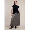 image:imageELOQUII Pleated ButtonFront Mock Neck TopBlack Onyx
