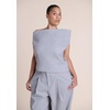 image:imageELOQUII WideNeck Suiting TopHeather Grey