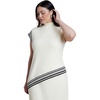image:imageELOQUII Stripe Detail Sleeveless Mockneck TopFramed