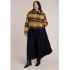 image:imageELOQUII Brushed Plaid JacketChocolate Honey Plaid