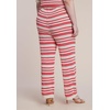 image:imageELOQUII Pointelle Stripe Sweater PantBerry Stripe