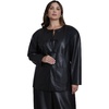 image:imageELOQUII Button Detail Faux Leather JacketBlack Onyx