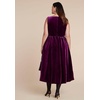 image:imageELOQUII Bubble Hem Velvet DressPickled Beet