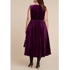 image:imageELOQUII Bubble Hem Velvet DressPickled Beet