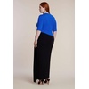 image:imageELOQUII Colorblocked ElbowSleeve Maxi DressBlue and Black