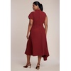 image:imageELOQUII Draped Waist Maxi DressOxblood Red