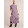 image:imageELOQUII Frayed Ruffle Sweater Maxi DressRusty Marl