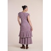 image:imageELOQUII Frayed Ruffle Sweater Maxi DressRusty Marl