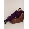 image:imageELOQUII Lettuce Hem Ribbed Sweater Maxi DressPurple