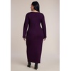 image:imageELOQUII Lettuce Hem Ribbed Sweater Maxi DressPurple